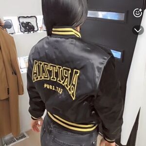 Black and Yellow Varsity Jacket